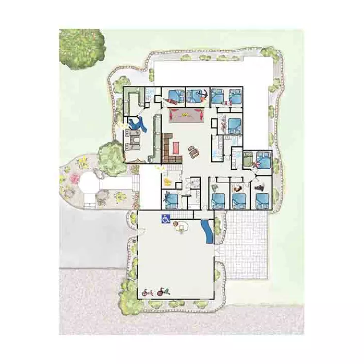 Three Peaks Basement Level Map